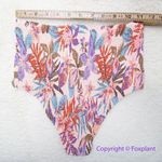 NEW Free People Citrine Dakota aloha blooms‎ floral bikini bottom, size S Purple Photo 8