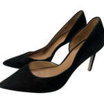 Tory Burch  Size 10 Black Leather Suede Heels Shoes d'Orsay Pumps Women's Photo 0