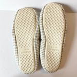 JOYSYUN Waffle Slippers Faux Fur Lined Bow Detail Cozy Slip On L Travel Home White Size 9 Photo 7