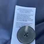 Esprit  Coat Sz L Navy Cream Striped Two Button Long Preppy Old Money Careerwear Photo 12