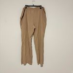 Coldwater Creek  smocked gauze textured pull on wide leg‎ pants tan beige size XL Photo 1