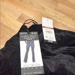 Sofia by Sofia Vergara Black velvet sparkle Flare Pants 10 short Photo 5