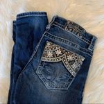 Miss Me Skinny Jeans Embroidered/Rhinestoned Sz 25 Photo 2