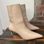 H&M Minimalist Beige Kitten Heel Pointed Toe Booties 8 Photo 1