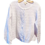 Appleseed’s petites size PL white cable knit cardigan Photo 0
