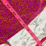 Rungolee silk tie back blouse hot pink floral print Sz XS Photo 3