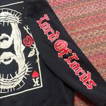 NWT IMPACT CLOTHING JESUS KING OF HEARTS STREETWEAR HOODIE Black Size M Photo 3