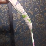 Vera Bradley Quilted Sateen Butterfly Purse Pink Green Blue White Retired Photo 4