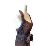 BCB Generation Halter Maxi Dress XS Brown Backless Hoco Sparkle Belted Ombre Photo 7