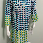 Roberta Roller Rabbit  Blue Green Dotted Tunic Medium Photo 0