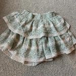 Aerie  ruffle green and blue floral skirt Photo 0