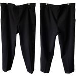 Susan Graver NWOT Cropped Black Ponte Knit Pants Size 1X Business Casual Pockets Photo 1