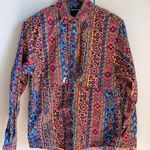 Vintage Western Wear Womens Button Up Size Small Bright Printed Boho Cowgirl Pink Photo 0