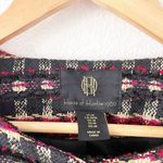 House Of Harlow 1960 Tweed Cropped Gold Button Blazer in Red & Black Size M Photo 2