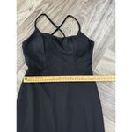 City Triangles Crepe Scoop Neck Sheath Dress with Crystal Fringe Size 0 Juniors Black Photo 6