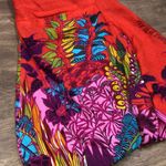 Nanette Lepore size 2 red floral silk blend dress Photo 1