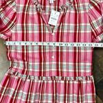 J.Crew NWT Plaid Ruffle V-neck Long Sleeve Dress 0 Photo 5