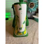 St. John Women's Lemon Print Tote Bag with Green Accents and Zip Closure Photo 9