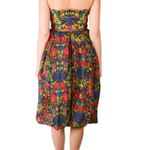 Anna Sui Kaleidoscope Fitted Strapless Bubble Dress Multicolor Size 10 Photo 1