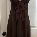 Speechless Y2k babydoll glitter bow detail mini dress Photo 0