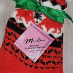 NWT Mari Clare Sherpa Lined Knit Winter Reindeer Design No Photo 3