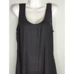 Mexicali Blues Smocked Scoop Neck Mini Dress Black Women XL NWT Bohemian Coastal Photo 1