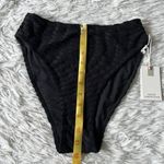 Good American Women’s Jacquard Better Bikini Bottom in Black size Medium Photo 4