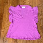 Nation Ltd  Constance‎ Short Sleeve V-neck Top Rosebud Pink size XS Photo 1