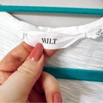 Wilt White Long Sleeve V Neck Top Size Large Photo 4