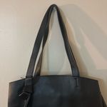 Nine West Dark Gray Pleather Tote Bag Photo 6