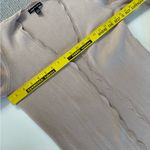 Cable & Gauge  Neutral Taupe Ribbed Cotton Nylon Scalloped Hem Open Cardigan M Photo 7