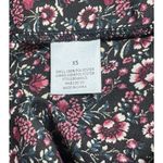 Miami  Black Floral Print Faux Wrap Tie Maxi Dress Flowy Boho Peasant Womens XS Photo 10