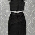 French Connection Womens Two Piece Bandage Crop Top Skirt Set Size S/6 Photo 1