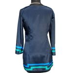 Cache  Geometric Multi Print Peasant BOHO Tunic Top New Metal Buckle $128 NWT Photo 2