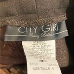 City Girl Nancy Bolen Sparkle Brown Pleated Straight Leg High Rise Slacks Pants Size 6 Photo 10