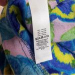 ASOS  swim cover up skirt high slits pansy print Sz 2 Photo 9