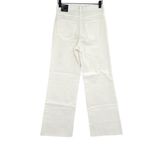 J.Crew NWT Womens Ivory Mid-Rise Frayed Hem Wide Leg Crop Pants Size 24T Photo 2