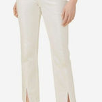 J. McLaughlin  Rainey Jeans 6 NWT $188 Split Hem White Solid Stretch Photo 0
