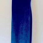 Dance & Marvel midnight blue velvet midi dress with spaghetti straps size medium Photo 1