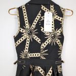 Barok Paris NJ Couture Black & Gold Scuba Material Sleeveless Dress NWT Photo 15