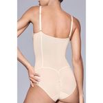 Item M6 All Mesh Shape Bodysuit $128.00 Apricot Nude Large EUC Support Wear Photo 1