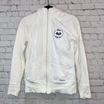 Reebok  White Full Zip Hoodie Jacket with Design Photo 0