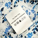 Veronica Beard Sol Floral Ruffled Top Blue Sz 0 Photo 9