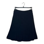 Larry Levine  STRETCH BLACK FAUX SUEDE FLOWY MIDI SKIRT SIZE 6‎ Photo 3