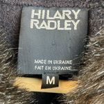 Hilary Radley Hillary Radley 100% Wool Brown Fur Trim Knit Long Sleeve Sweater M Photo 2