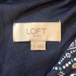 Loft Blue Pink Geometric Mandala Print V neck Sleeveless Flowy Skater Dress 4 Photo 3