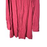 Free People  Red Polka Dot Button Dow Shirt Dress Size L Photo 2