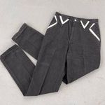 Vintage 90s Roper black white high waist v yoke bareback cowgirl western jeans Size 31 Photo 1
