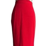 Alberto Makali  Red Vintage Pencil Dress Skirt Size 2 Photo 0