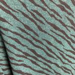 Susan Graver  Size 2x Zebra Animal Print Blouse Top Green Black Soft Stretch Photo 2